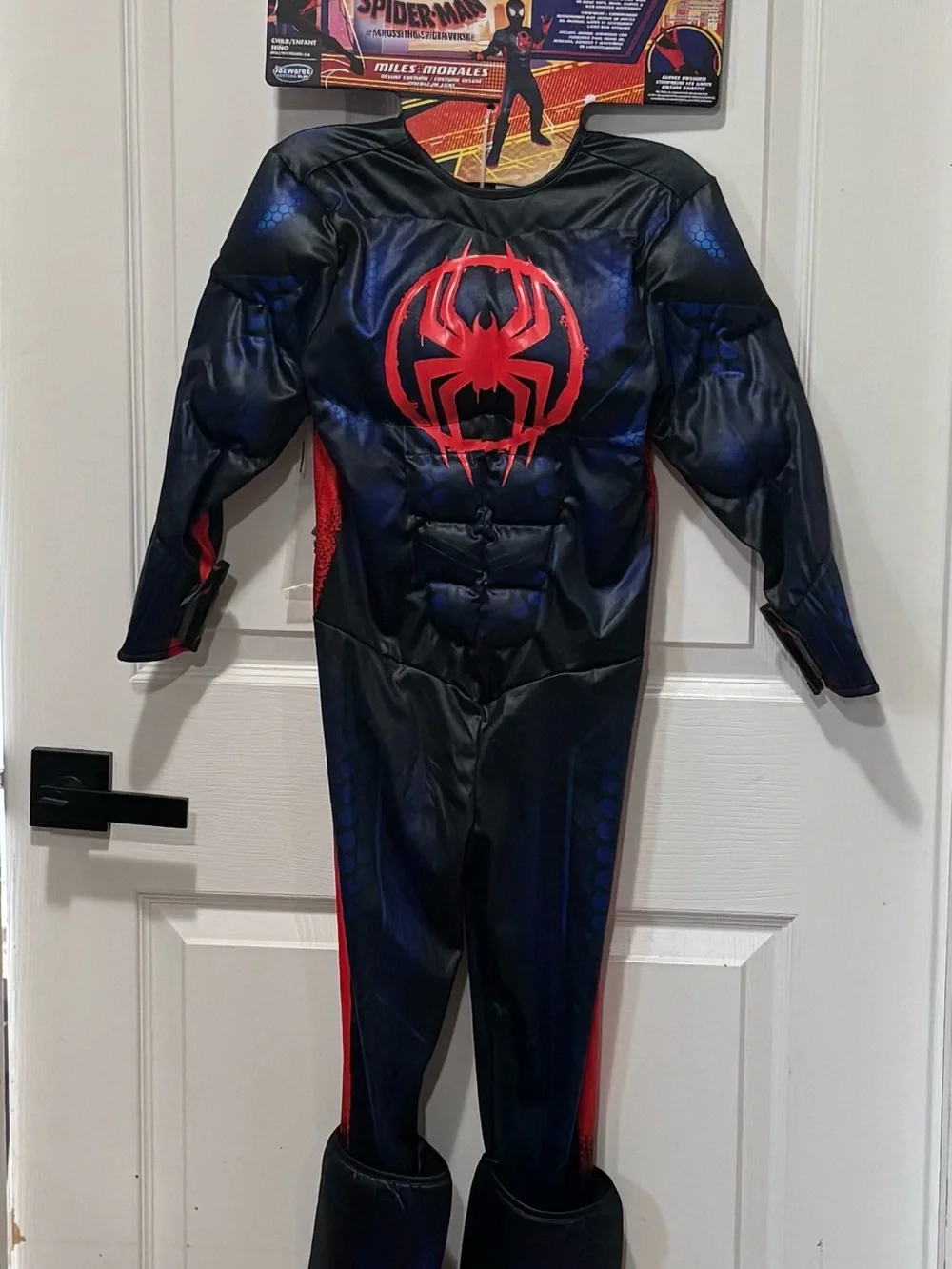Marvel Miles Morales Black and Red Spider-Man Muscle Costume